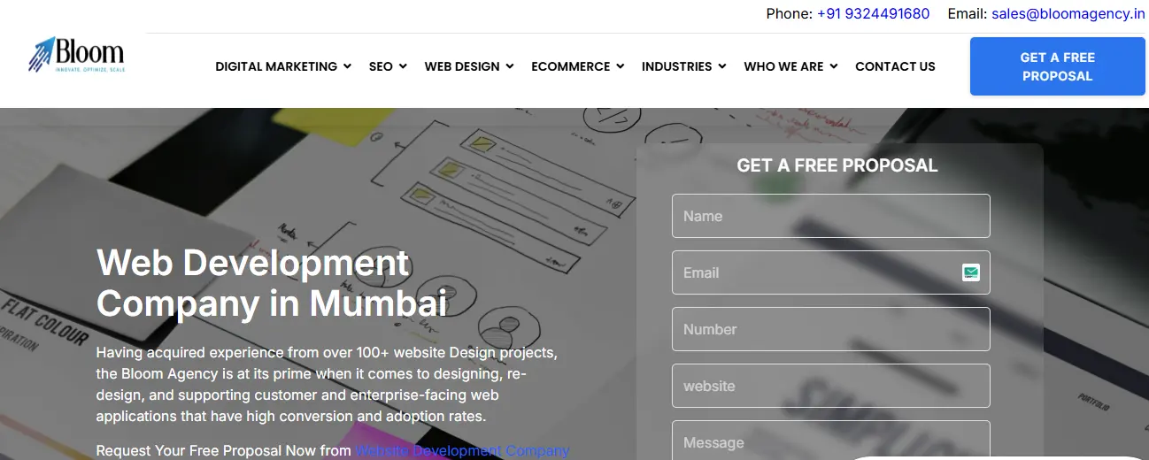 D2C ecommerce website design by Bloom Agency